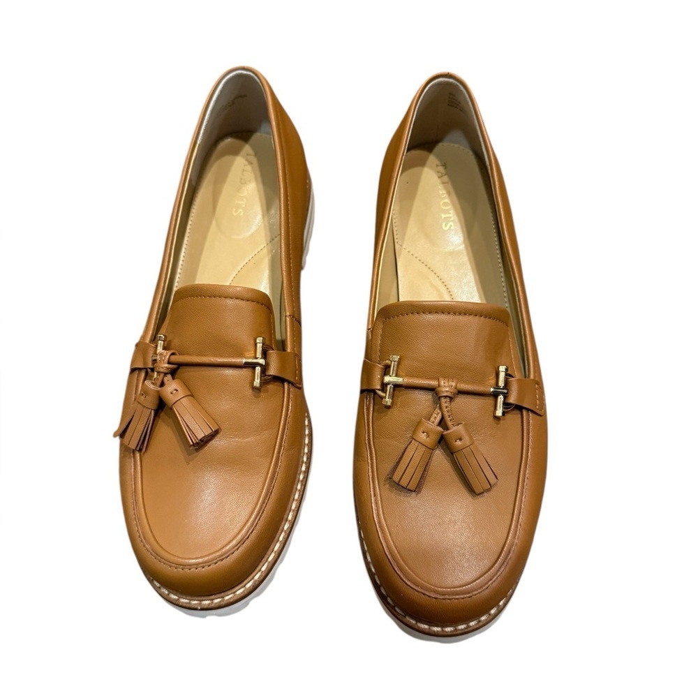 Talbots Women’s Laura Tasseled Soft Nappa Loafers Flats Size 9M Preppy - Picture 3 of 15